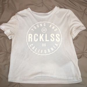 Baby blue Young & Reckless T-shirt